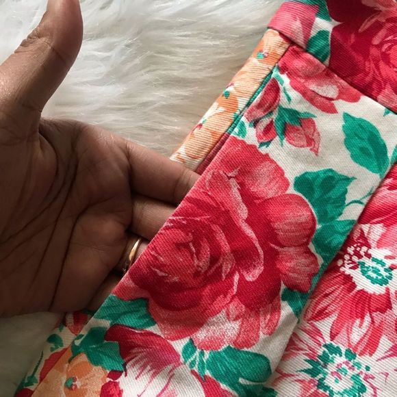 Zara High Waisted Floral Tulip Mini Skirt - Picture 3 of 5